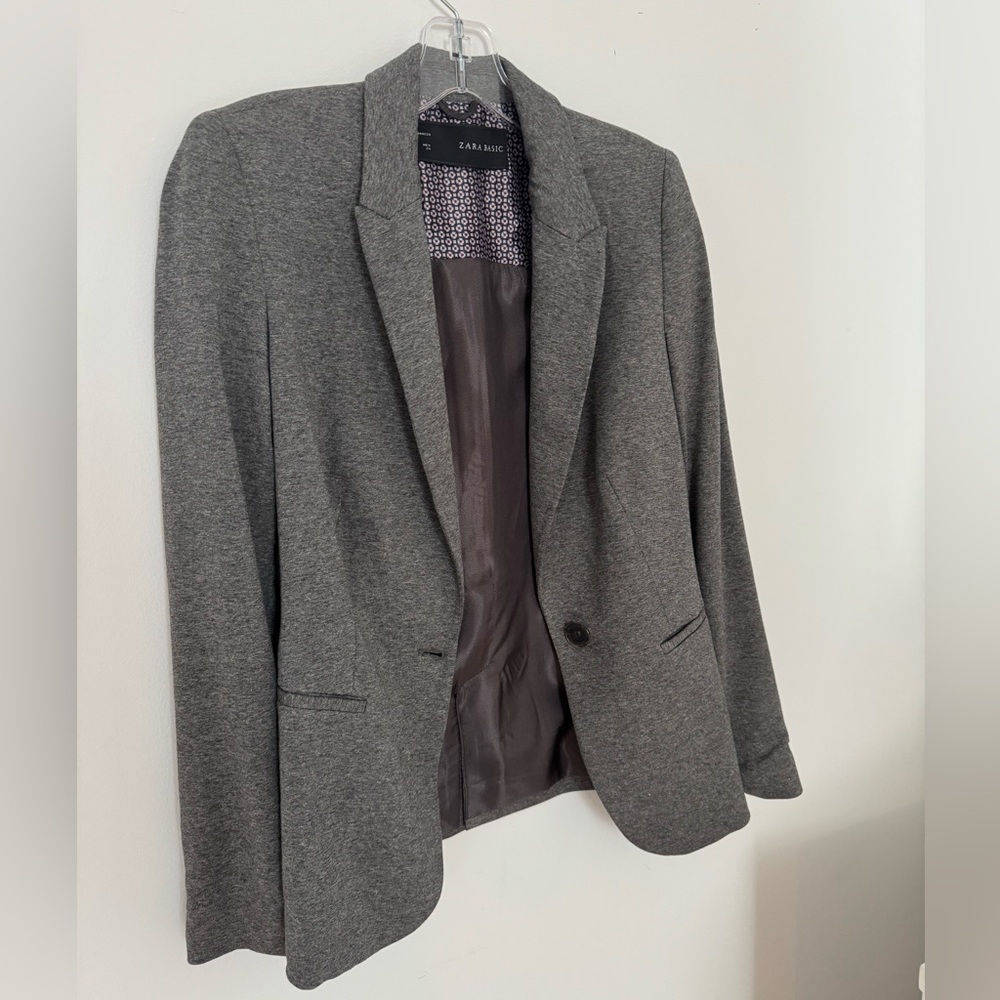 Zara Gray Basic Blazer - image 6